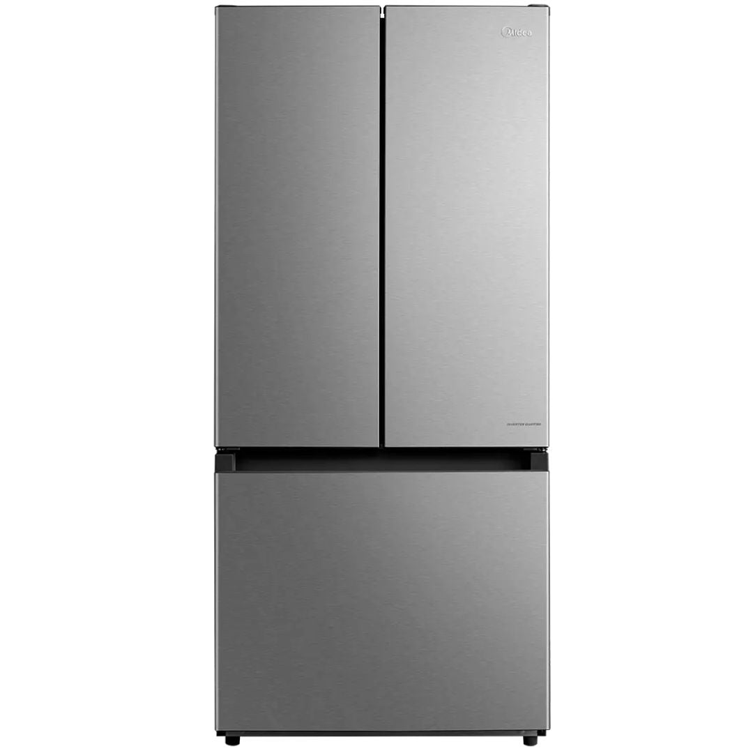Midea - 29.5 Inch 18.4 cu. ft French Door Refrigerator in Stainless - MRF18B4AST