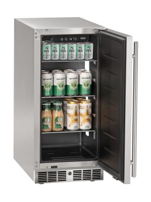 Marvel - 15 Inch 3 cu. ft Mini Fridge Refrigerator in Stainless - MRRE215-SS31A