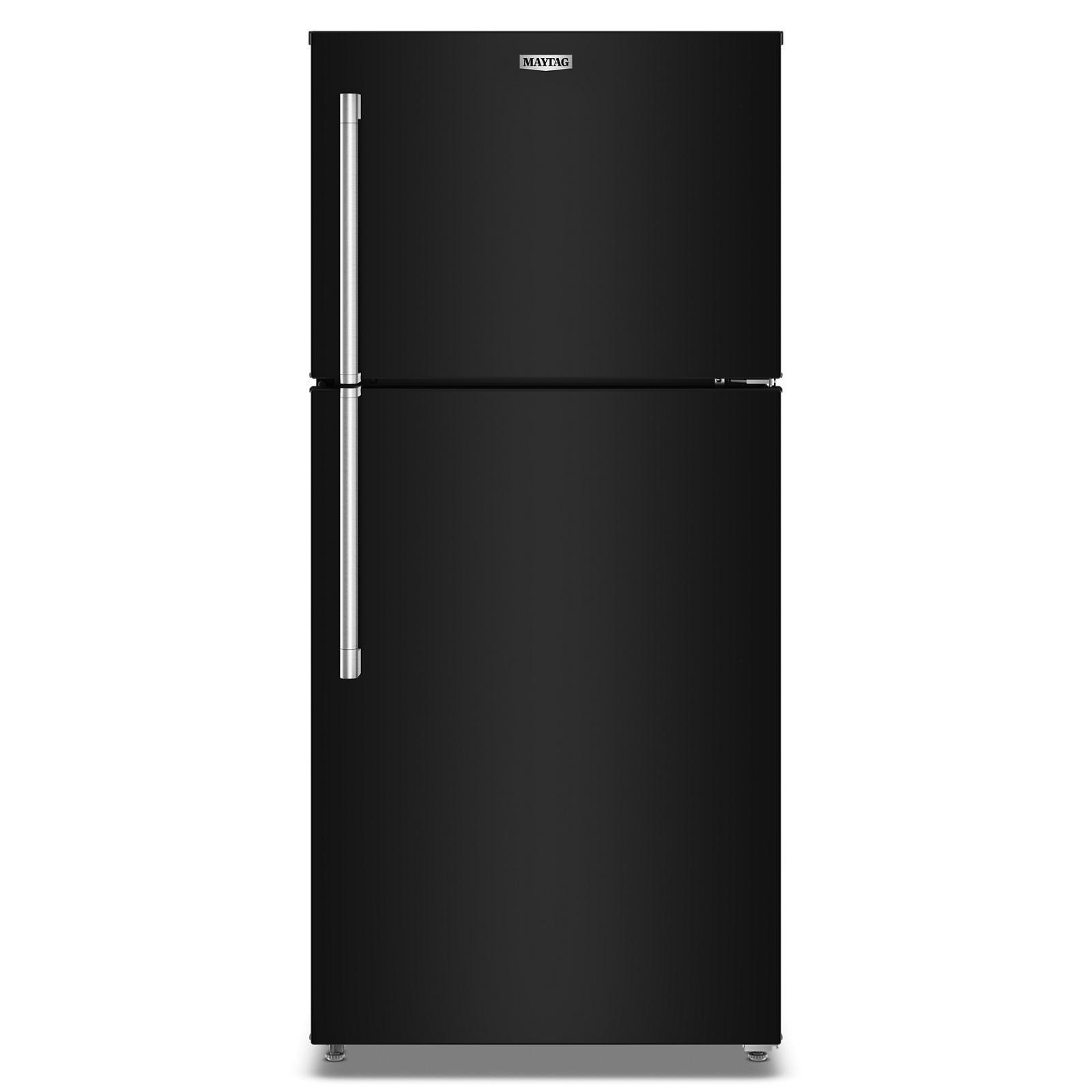 Maytag - 30 Inch 19.3 cu. ft Top Mount Refrigerator in Black - MRTX5119SB