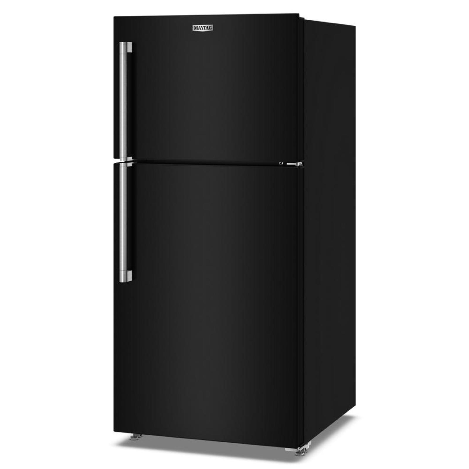 Maytag - 30 Inch 19.3 cu. ft Top Mount Refrigerator in Black - MRTX5119SB