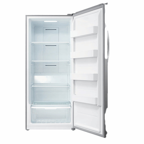 Midea - 13.8 cu. Ft Upright Freezer in Stainless - MRU14B3ASL