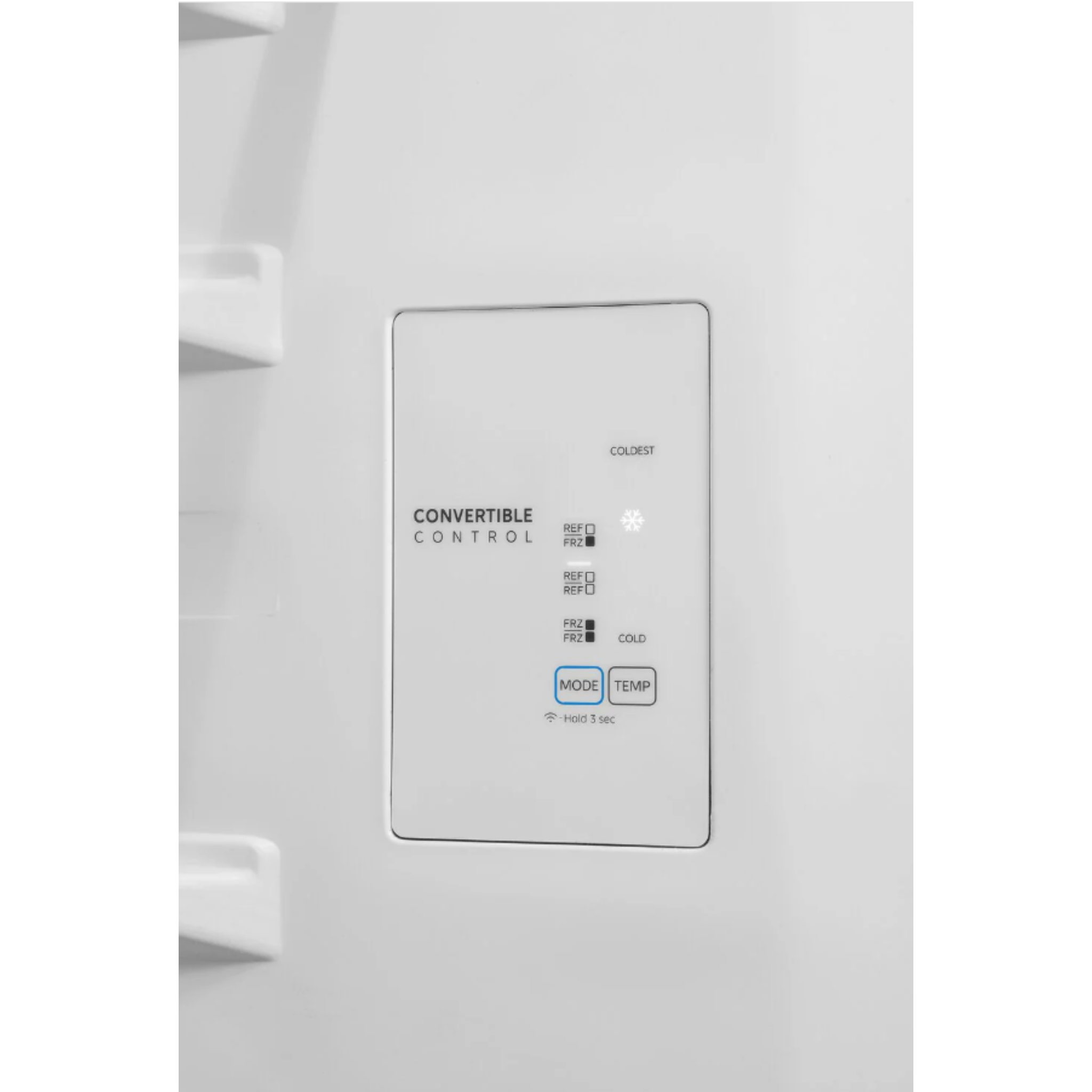 Midea - 29.72 Inch 20 cu. ft  3-in-1 Convertible Refrigerator Freezer in Stainless - MRU21C7BST