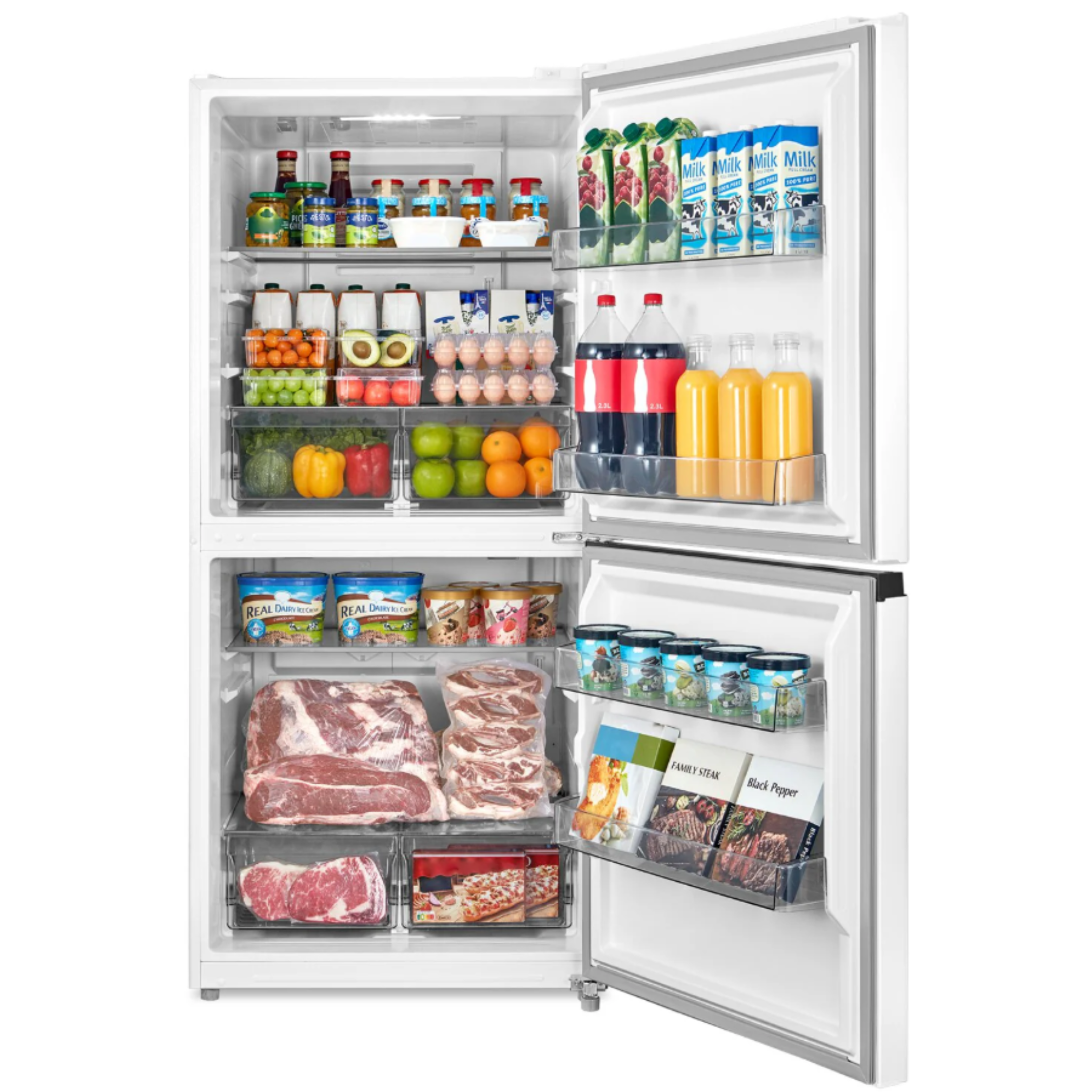 Midea - 29.72 Inch 20 cu. ft  3-in-1 Convertible Refrigerator Freezer in White - MRU21C7BWW