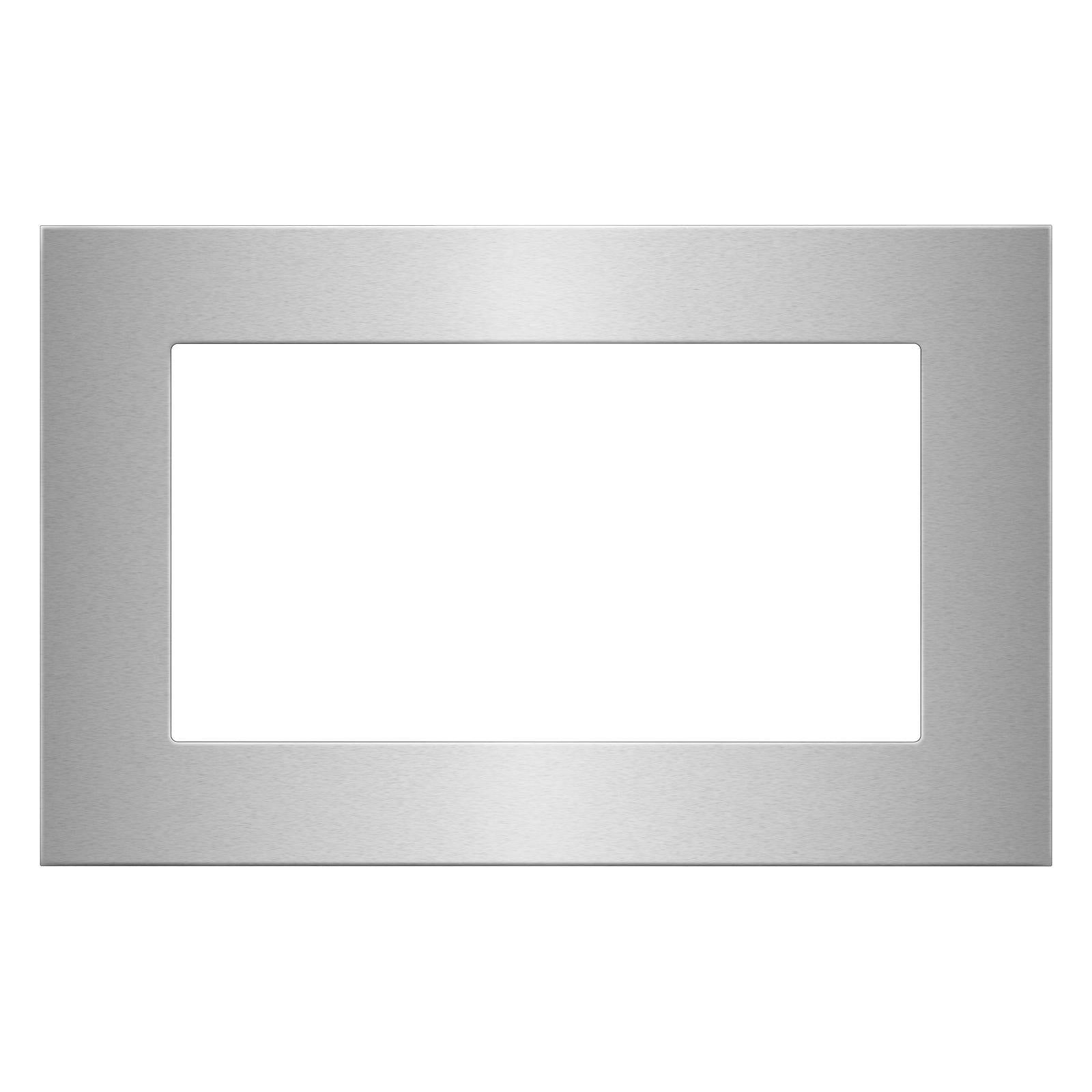 Whirlpool - 30 Inch Countertop Microwave Trim Kit for 1.5 cu. Ft. Microwaves in Stainless - MTK1530PZ