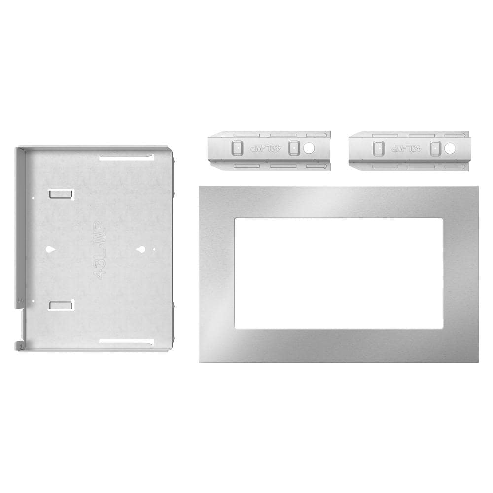 Whirlpool - 30 Inch Countertop Microwave Trim Kit for 1.6 cu. Ft. Microwaves in Stainless - MTK1630PZ