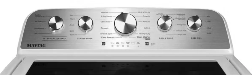 Maytag - 5.4 cu. Ft  Top Load Washer in White - MTW5605RW