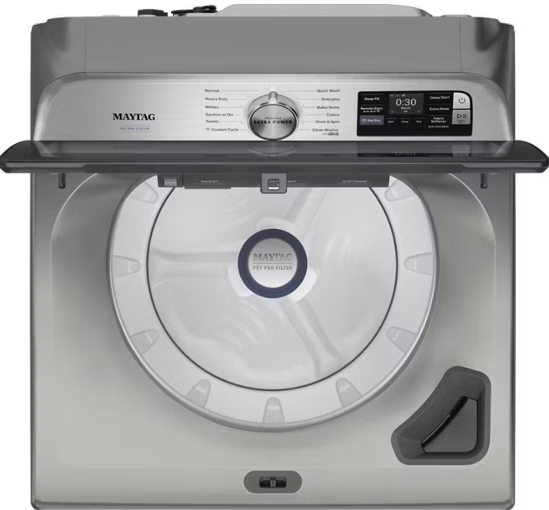Maytag - 6 cu. Ft  Top Load Washer in Stainless - MTW7205RR