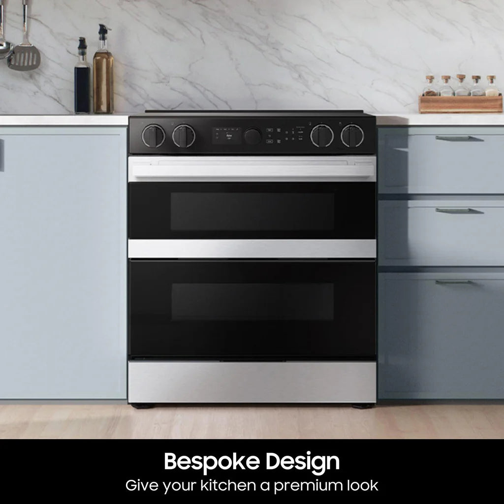 Samsung - 6.1 cu. ft  Electric Range in Stainless - NSE6DG8550SRAC