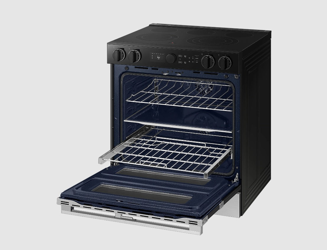 Samsung - 6.1 cu. ft  Electric Range in Stainless - NSE6DG8550SRAC