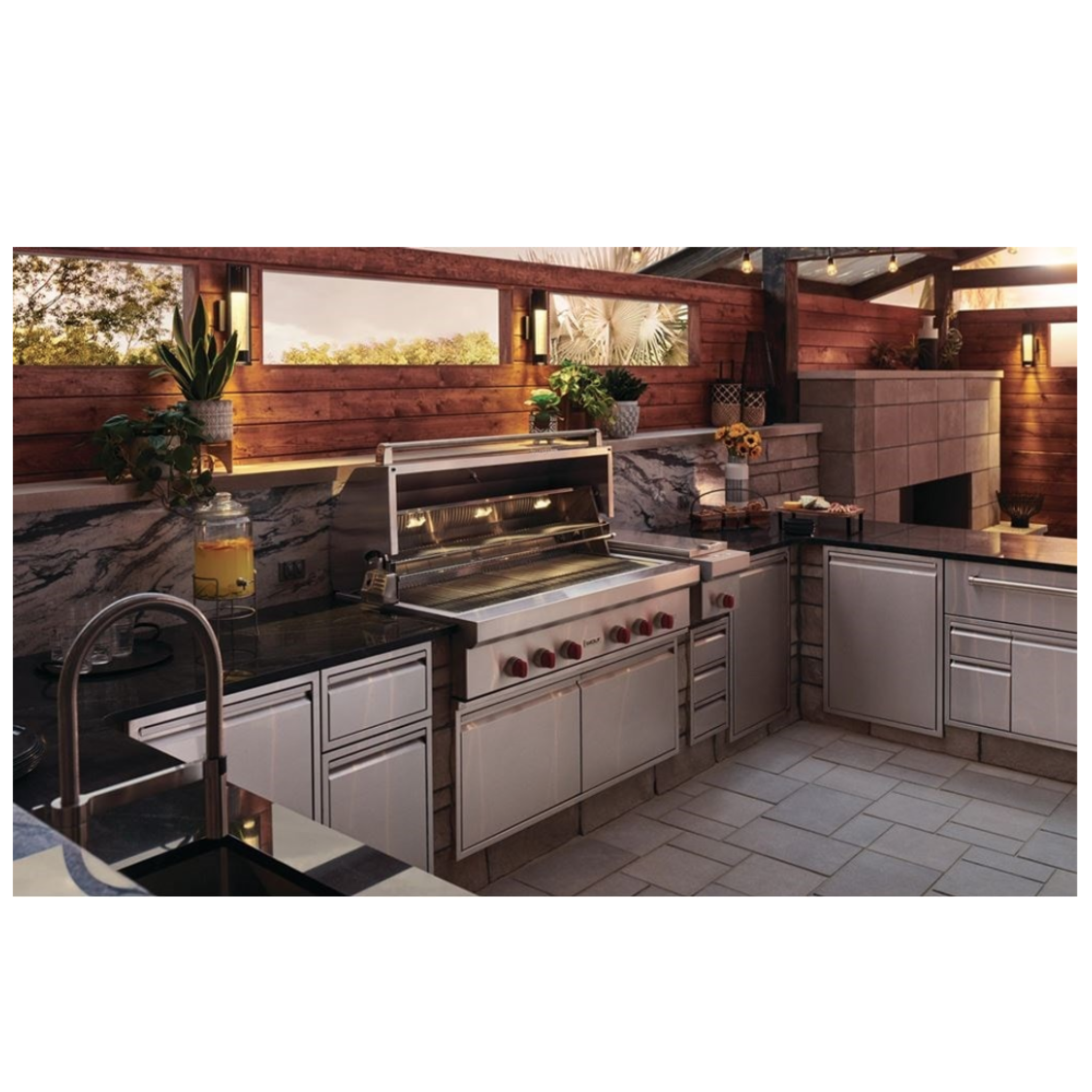Wolf - 6 Burner Natural Gas BBQ in Stainless (Open Box) - OG54