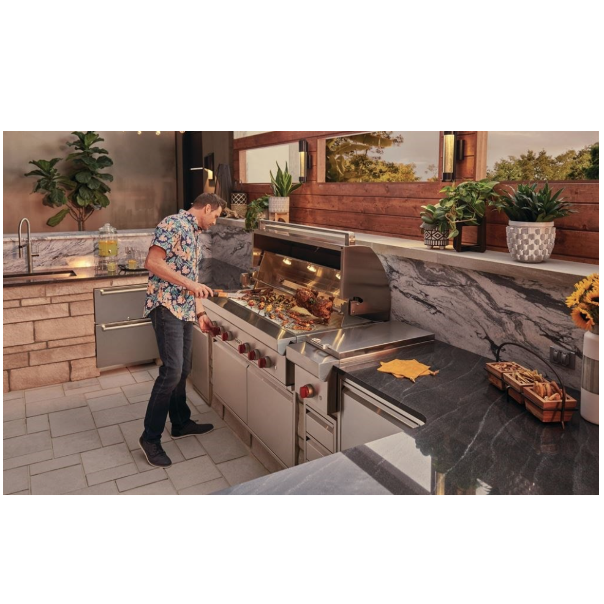 Wolf - 6 Burner Natural Gas BBQ in Stainless (Open Box) - OG54