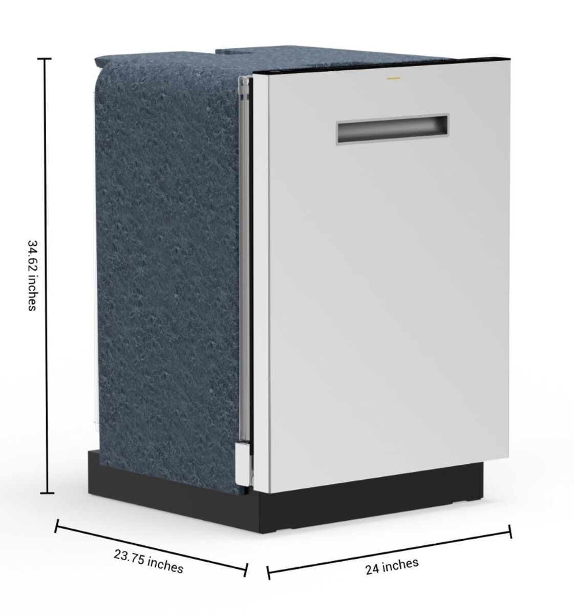 GE - 42 dBA Built In Dishwasher in Stainless - PBT700SSVFS