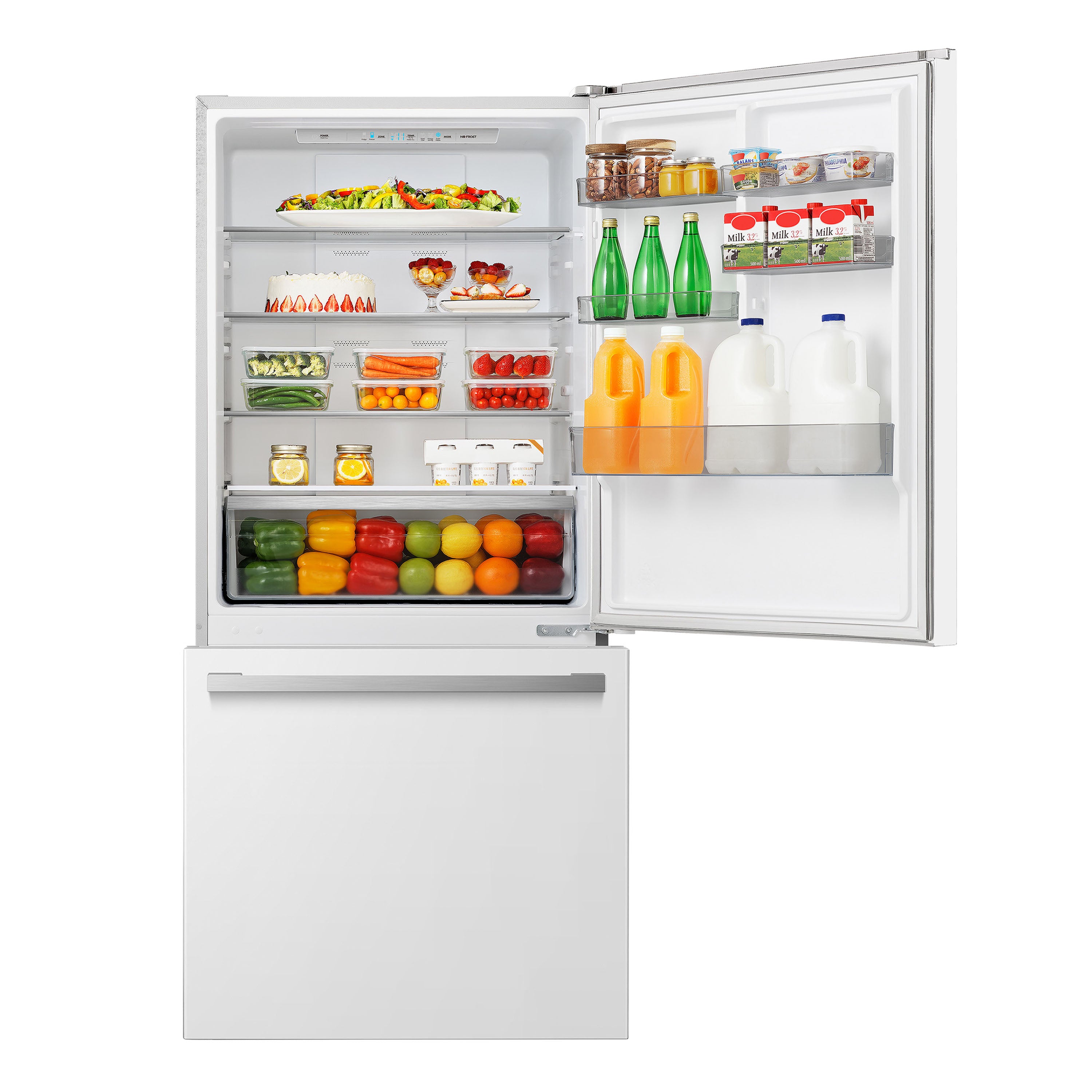 Hisense - 31.1 Inch 17 cu. ft Bottom Mount Refrigerator in White - RB17A2CWE