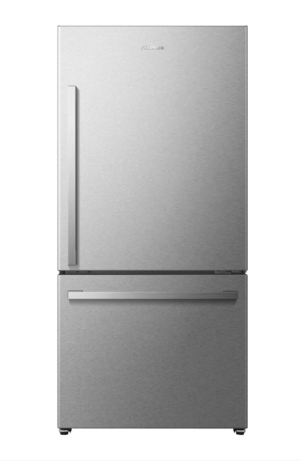Hisense - 31.3 Inch 22.3 cu. ft Bottom Mount Refrigerator in Titanium - RB22A2FSE