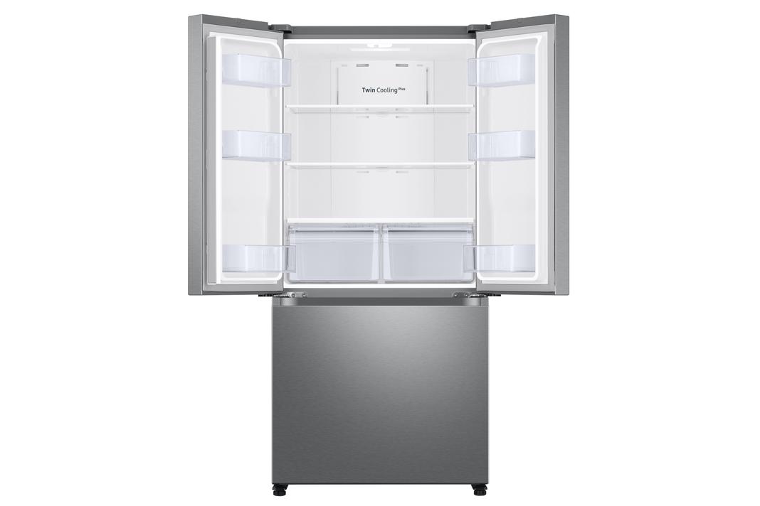 Samsung - 32.125 Inch 17.5 cu. ft French Door Refrigerator in Stainless - RF18A5101SR