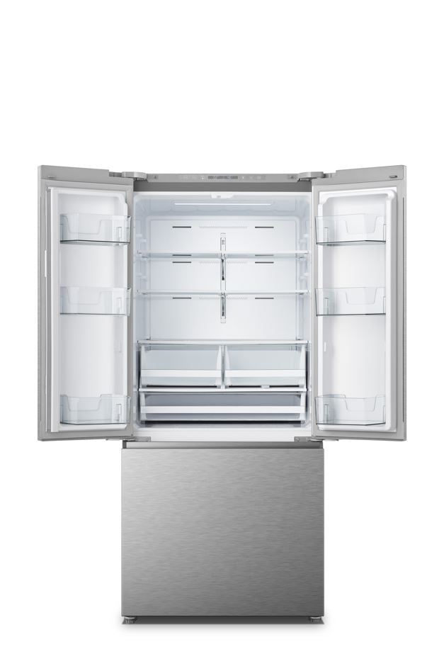 Hisense - 29.9 Inch 20.8 cu. ft French Door Refrigerator in Stainless - RF210N6ASE