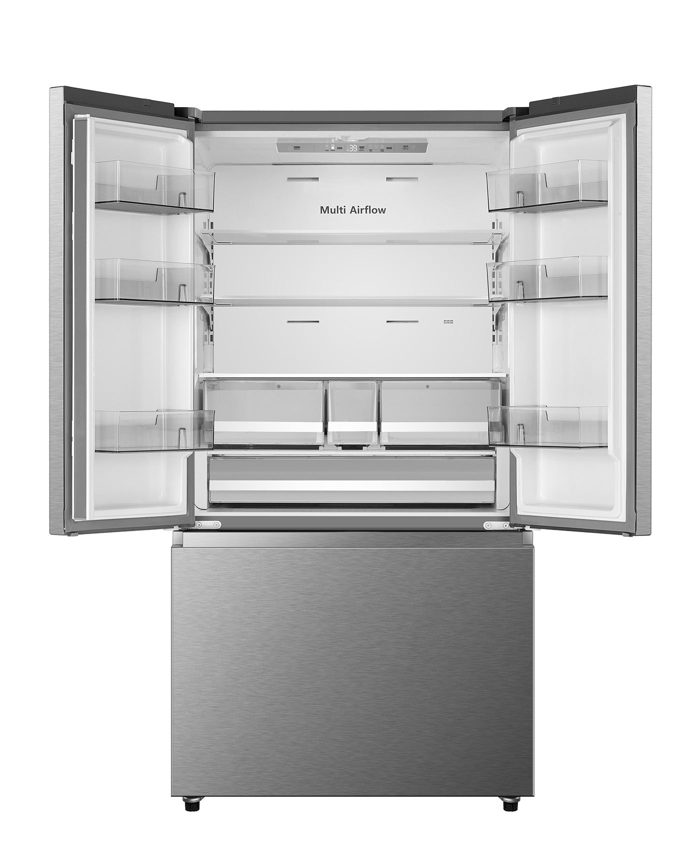 Hisense - 35.98 Inch 22.5 cu. ft French Door Refrigerator in Stainless - RF225A3CSE
