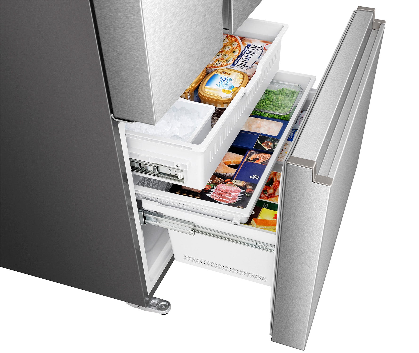 Hisense - 35.75 Inch 22.4 cu. ft French Door Refrigerator in Stainless - RF225C3CSEI