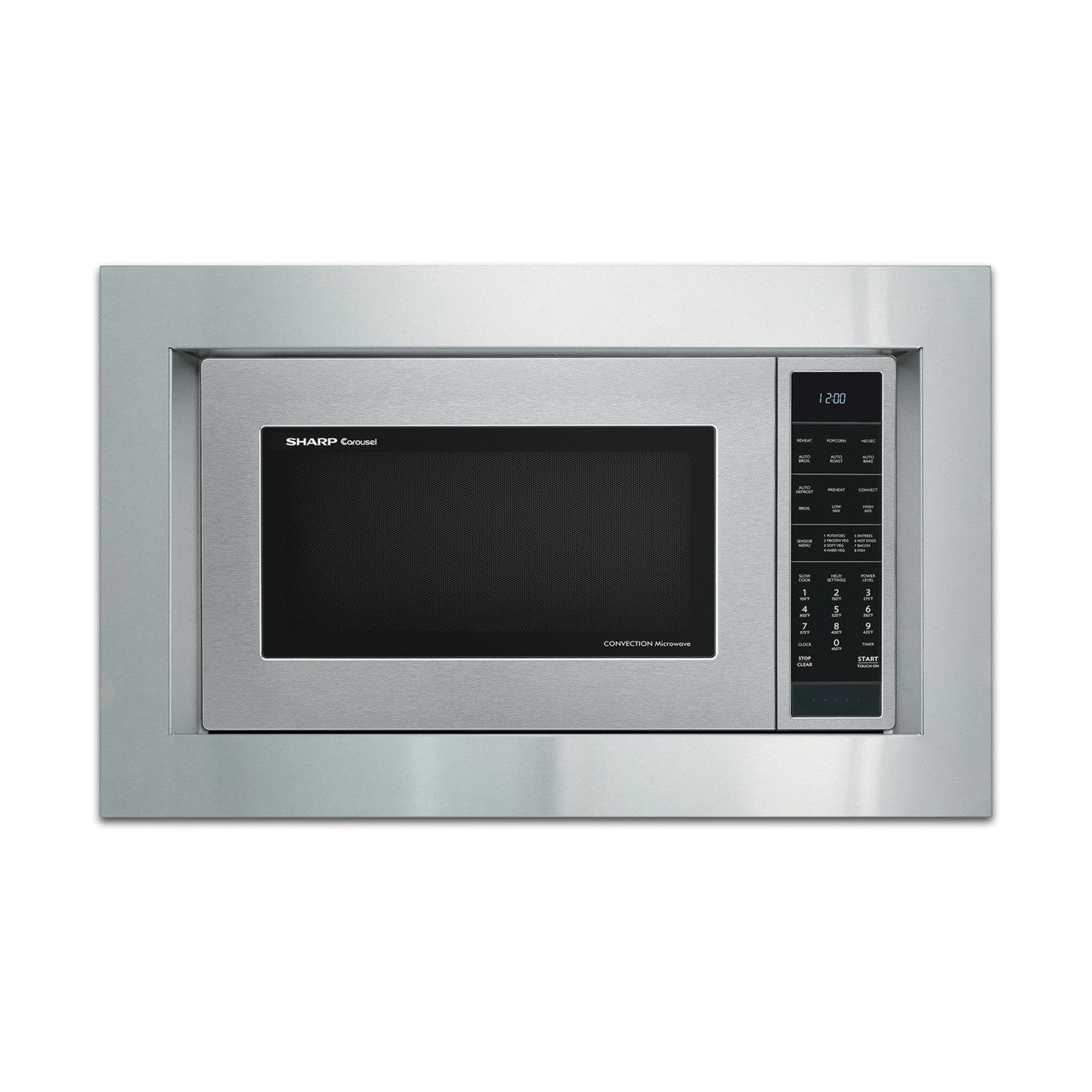Sharp - 30 Inch Built in Microwave Oven Trim Kit in Stainless - RK94S30F