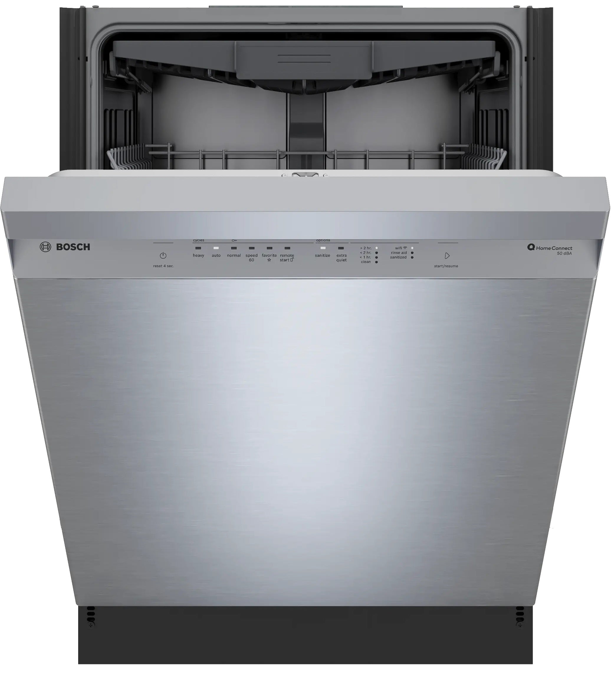 Bosch - 50 dBA Built In Dishwasher in Stainless - SHE3ADF5N