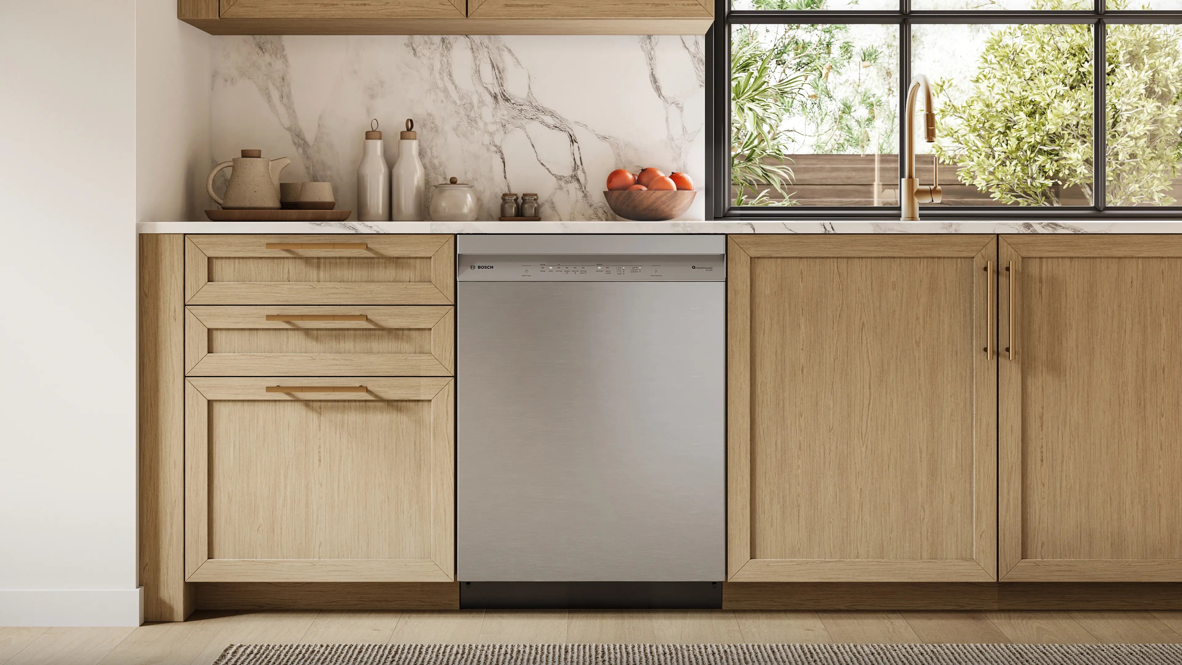 Bosch - 50 dBA Built In Dishwasher in Stainless - SHE3ADF5N