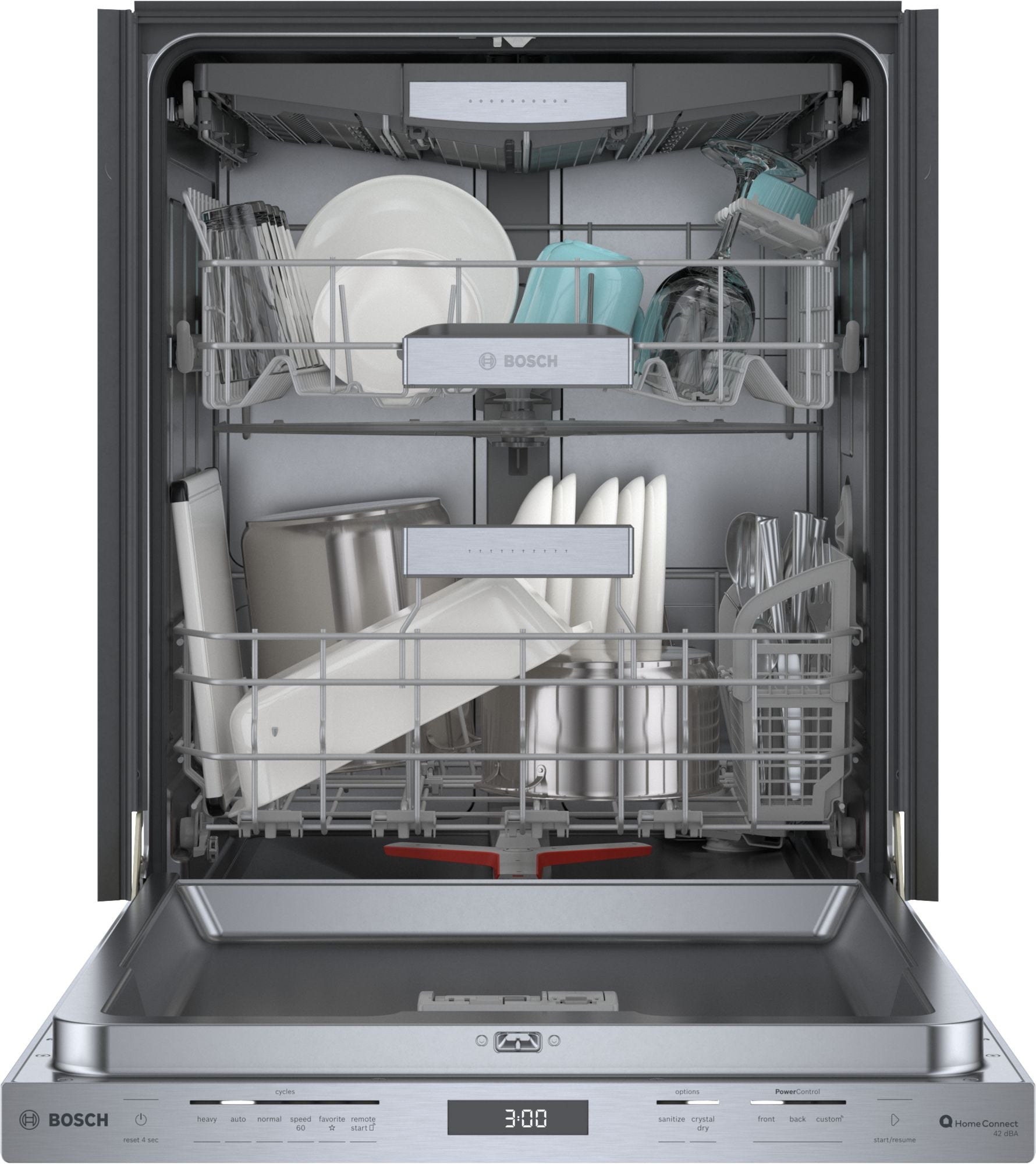 Bosch - 42 dBA Built In Dishwasher in Stainless - SHP78CP5N