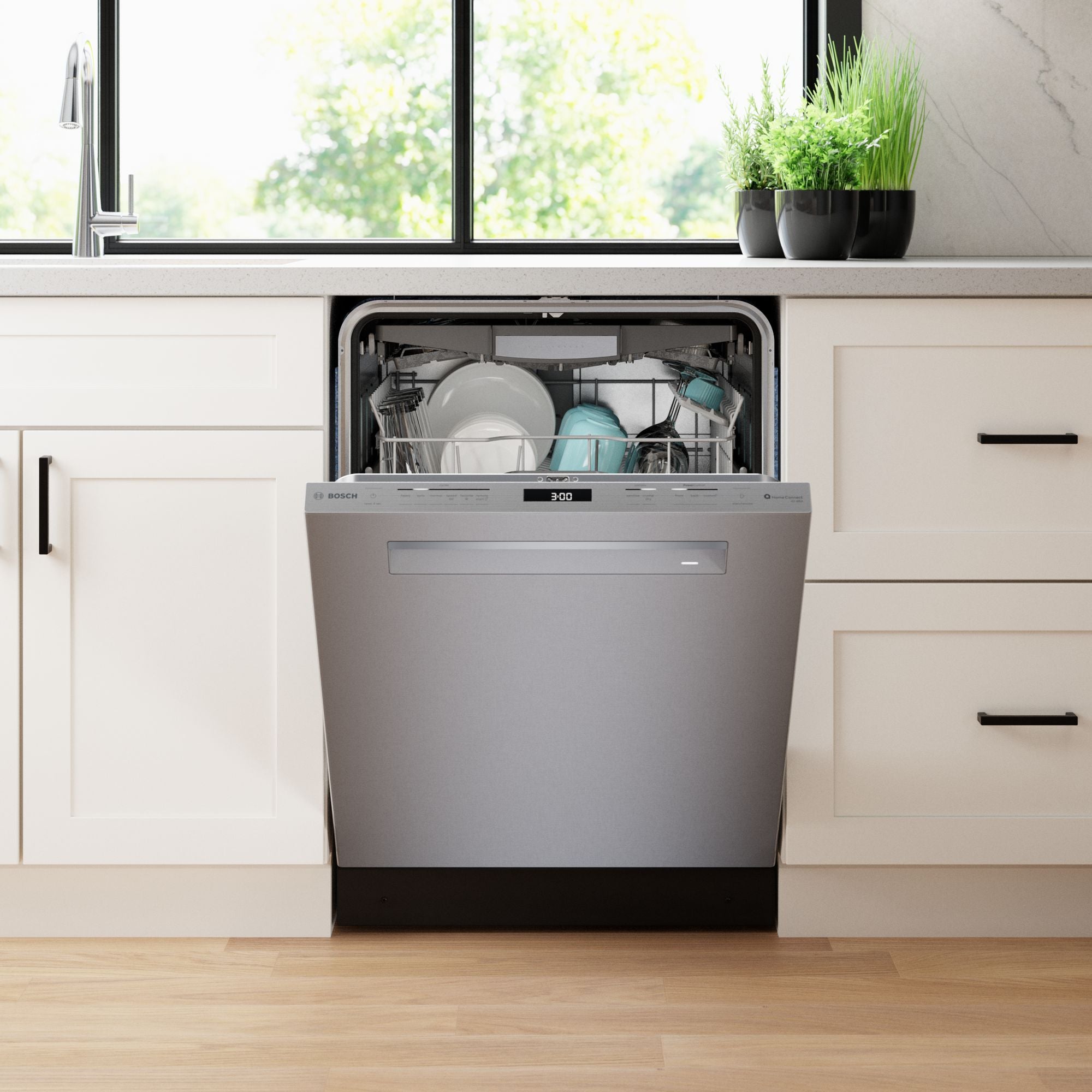 Bosch - 42 dBA Built In Dishwasher in Stainless - SHP78CP5N