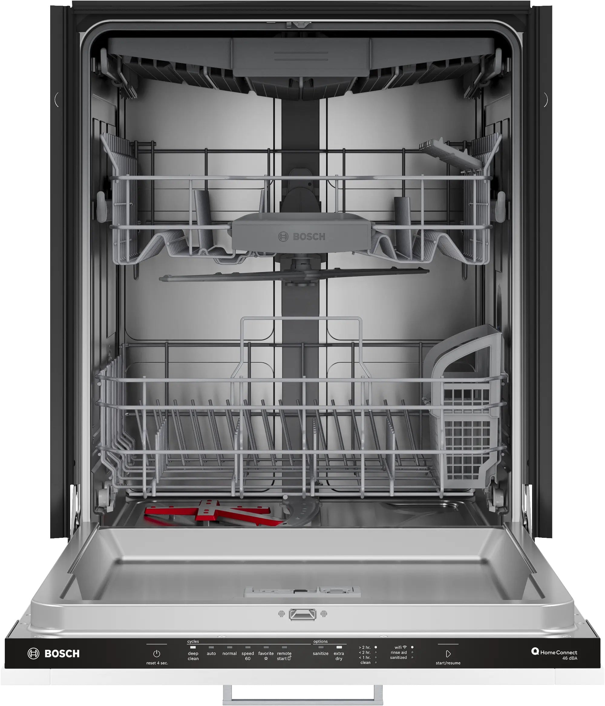Bosch - 46 dBA Built In Dishwasher in Panel Ready - SHV53EM3N