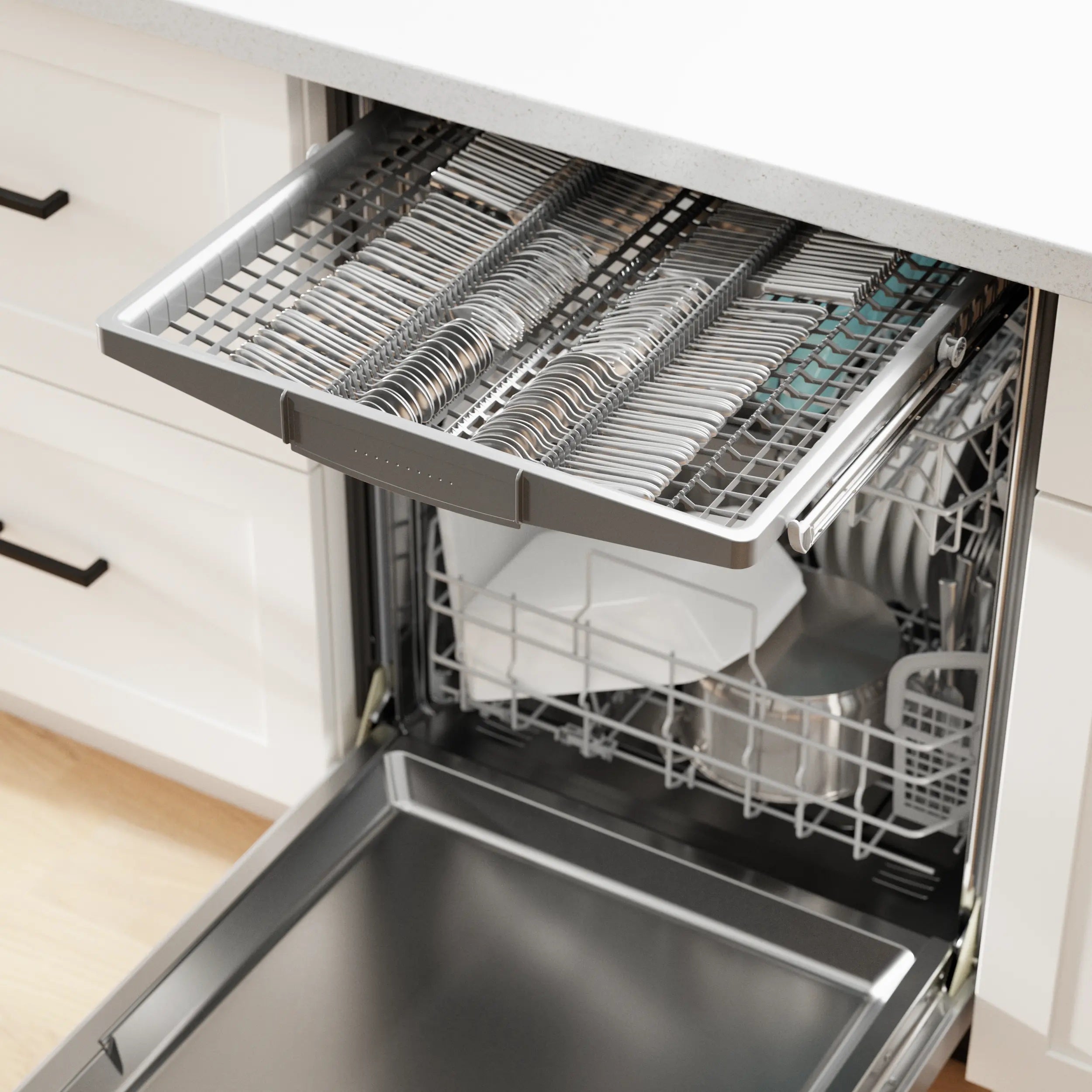 Bosch - 46 dBA Built In Dishwasher in Panel Ready - SHV53EM3N