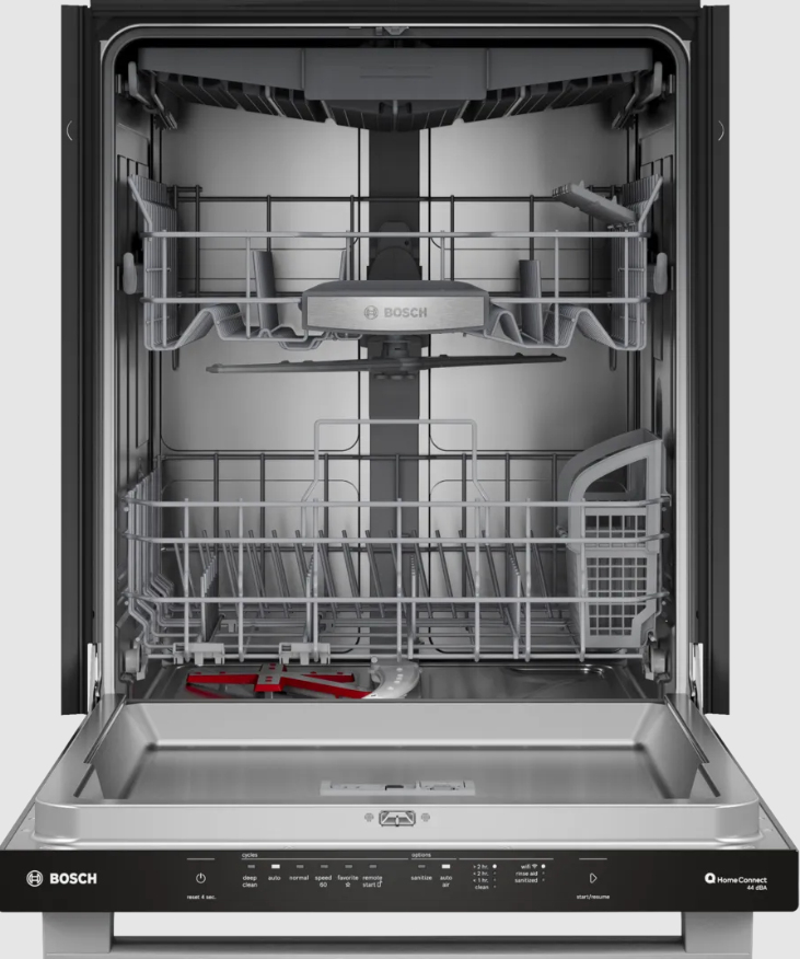 Bosch - 44 dBA Built In Dishwasher in Stainless - SHX65DM5N