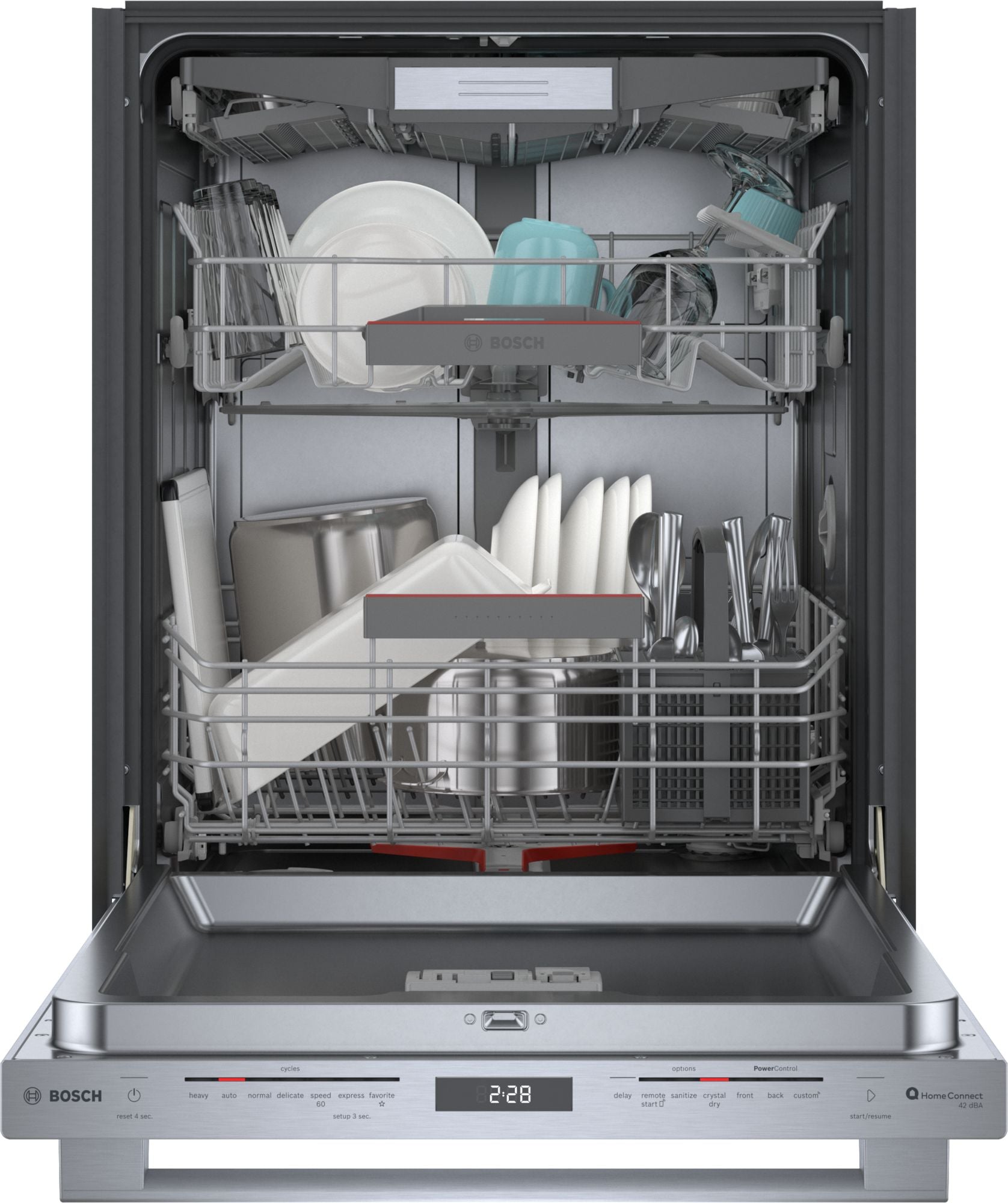 Bosch - 42 dBA Built In Dishwasher in Stainless - SHX78CC5UC