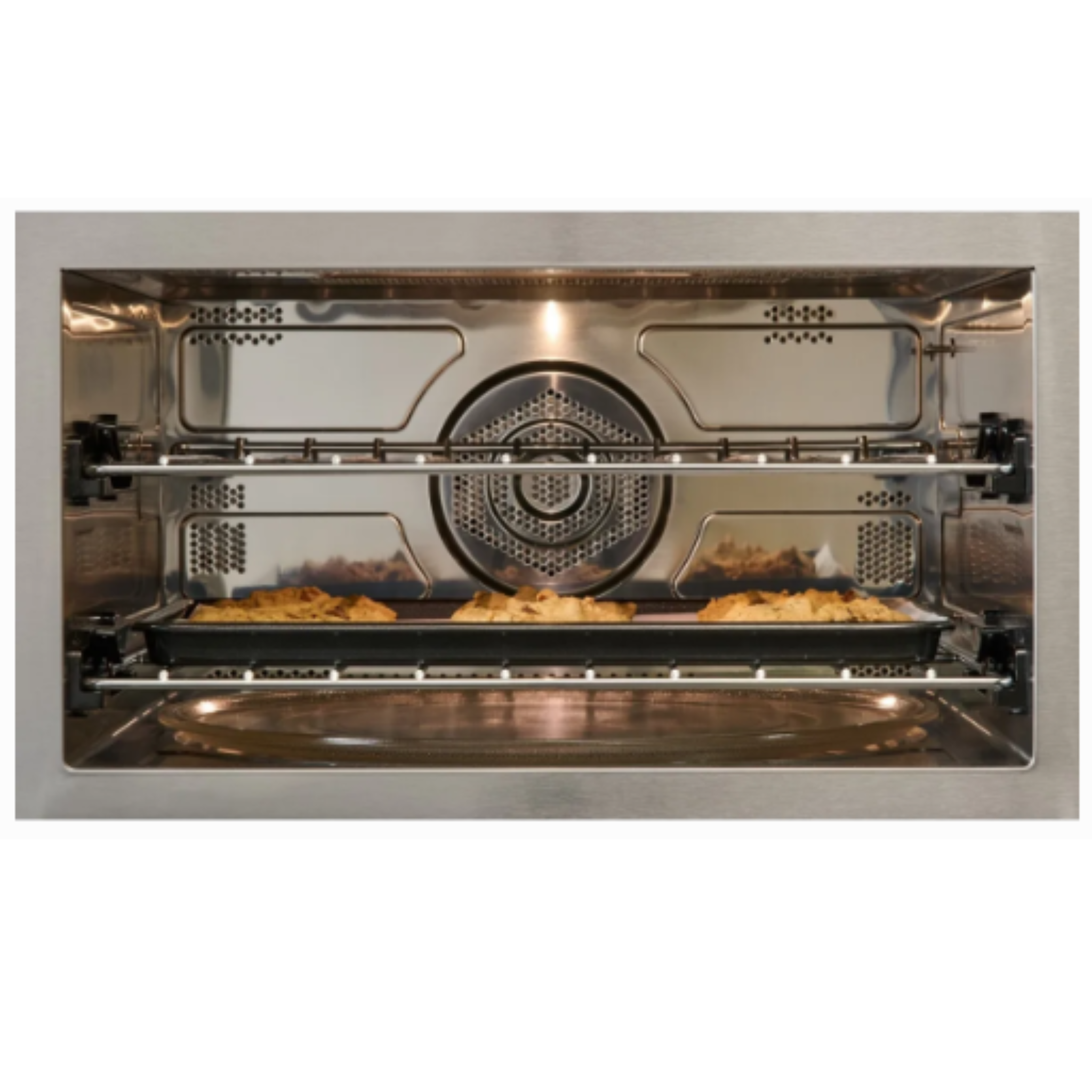 Wolf - 1.6 cu. ft Speed Wall Oven in Black - SPO3050CM/B/T