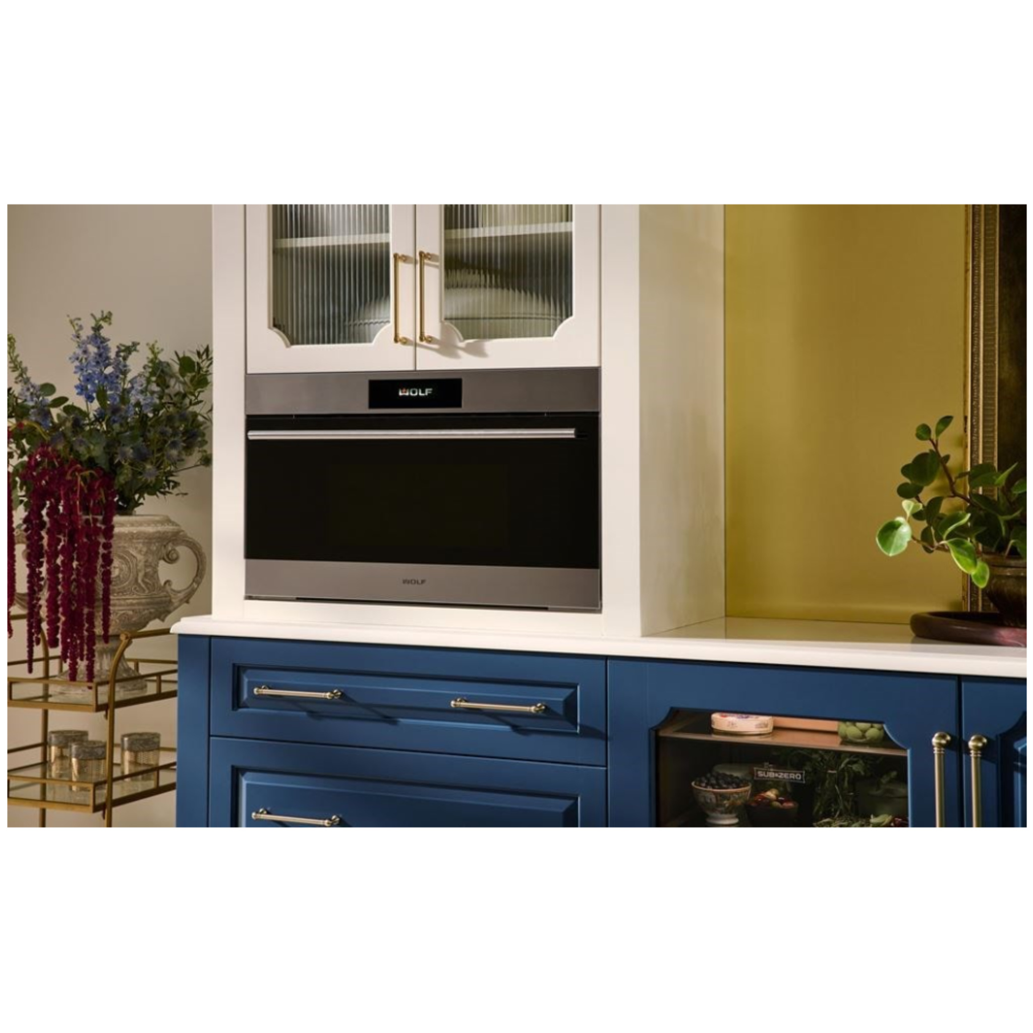 Wolf - 1.6 cu. ft Speed Wall Oven in Stainless - SPO3050TE/S/T