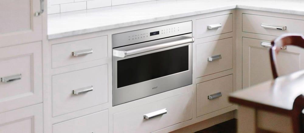Wolf - 1.6 cu. ft Speed Wall Oven in Stainless - SPO30PE/S/PH