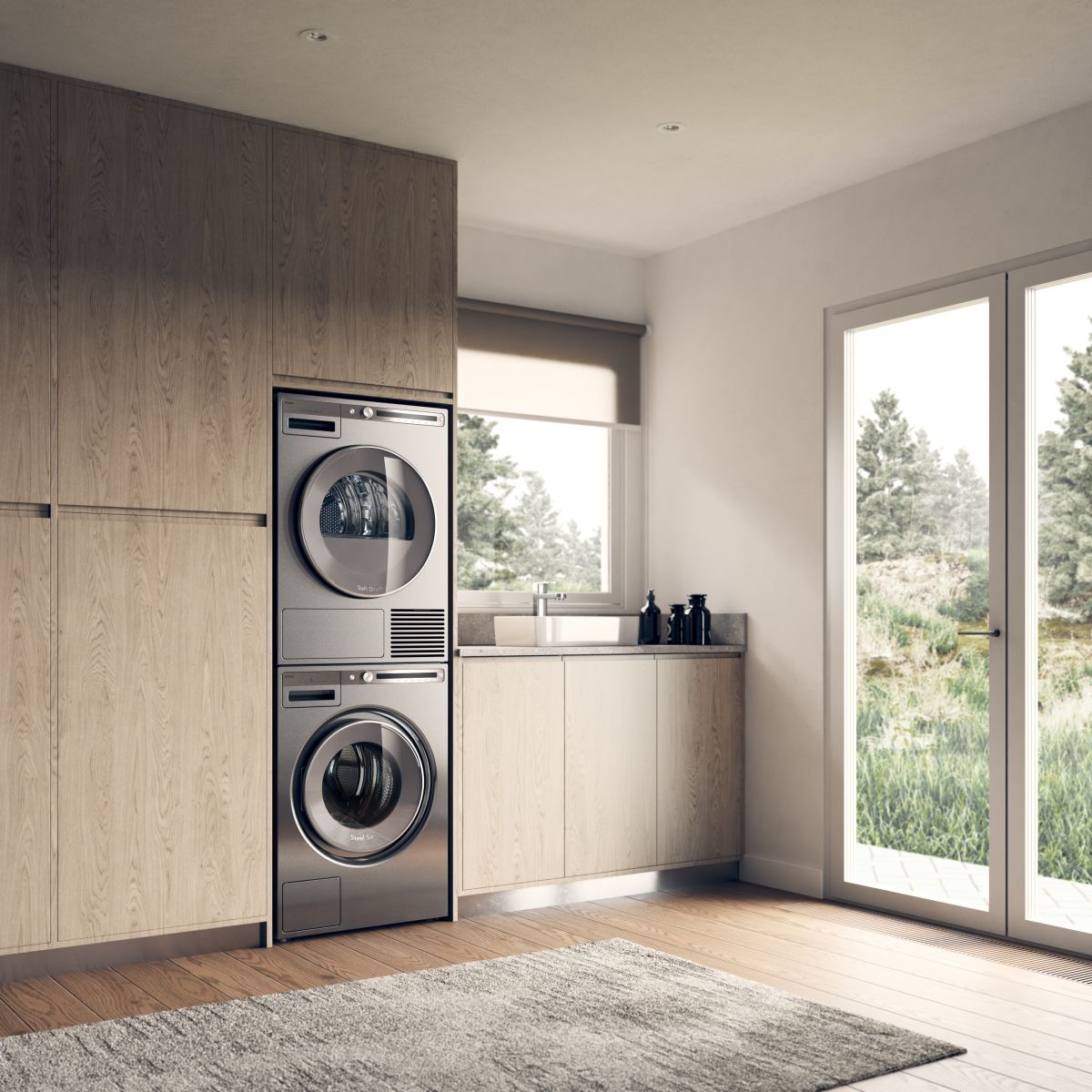 Asko - 5.1 cu. Ft  Electric Dryer in Titanium - T411VD.T