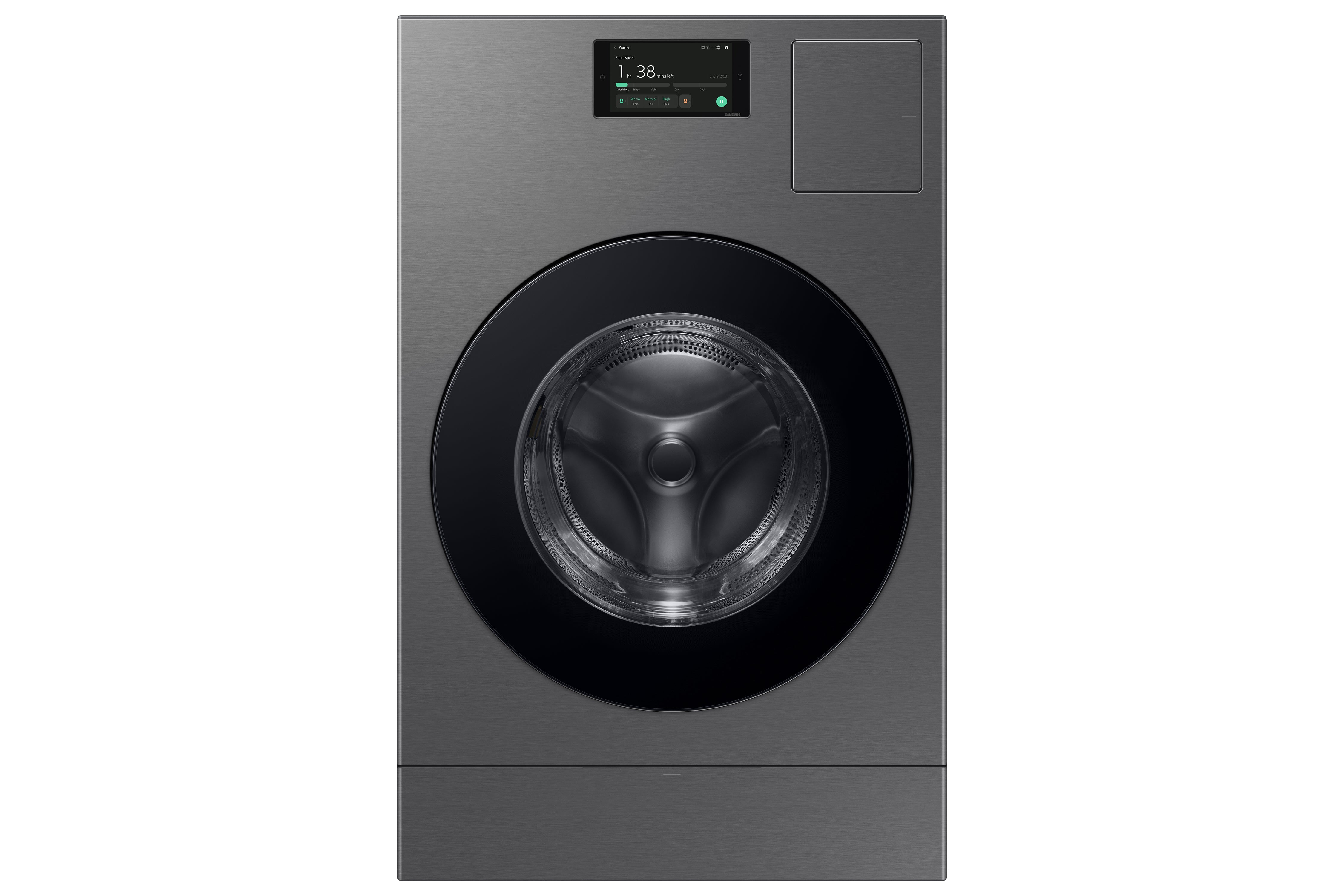 Samsung - 6.1 cu. Ft  Front Load All-In-One Washer & Dryer in Stainless - WD53DBA900HZA1