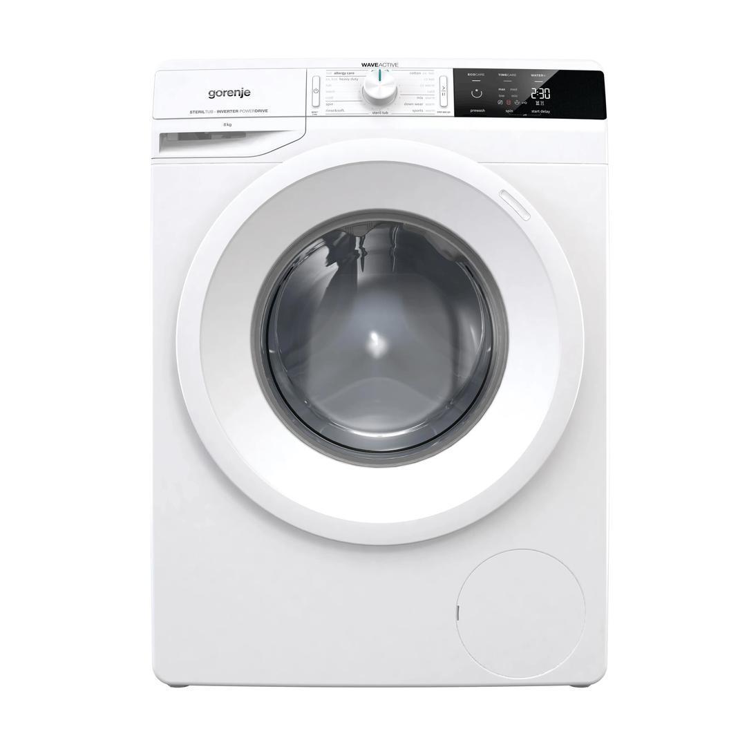 Gorenje -   8 kg Capacity Compact Washer in White - WEI843HP