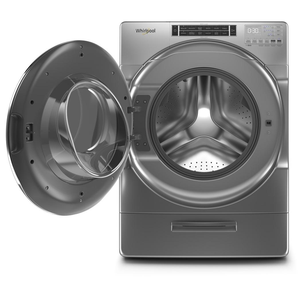 Whirlpool - 5.8 cu. Ft  Front Load Washer in Chrome Shadow - WFW8620HC