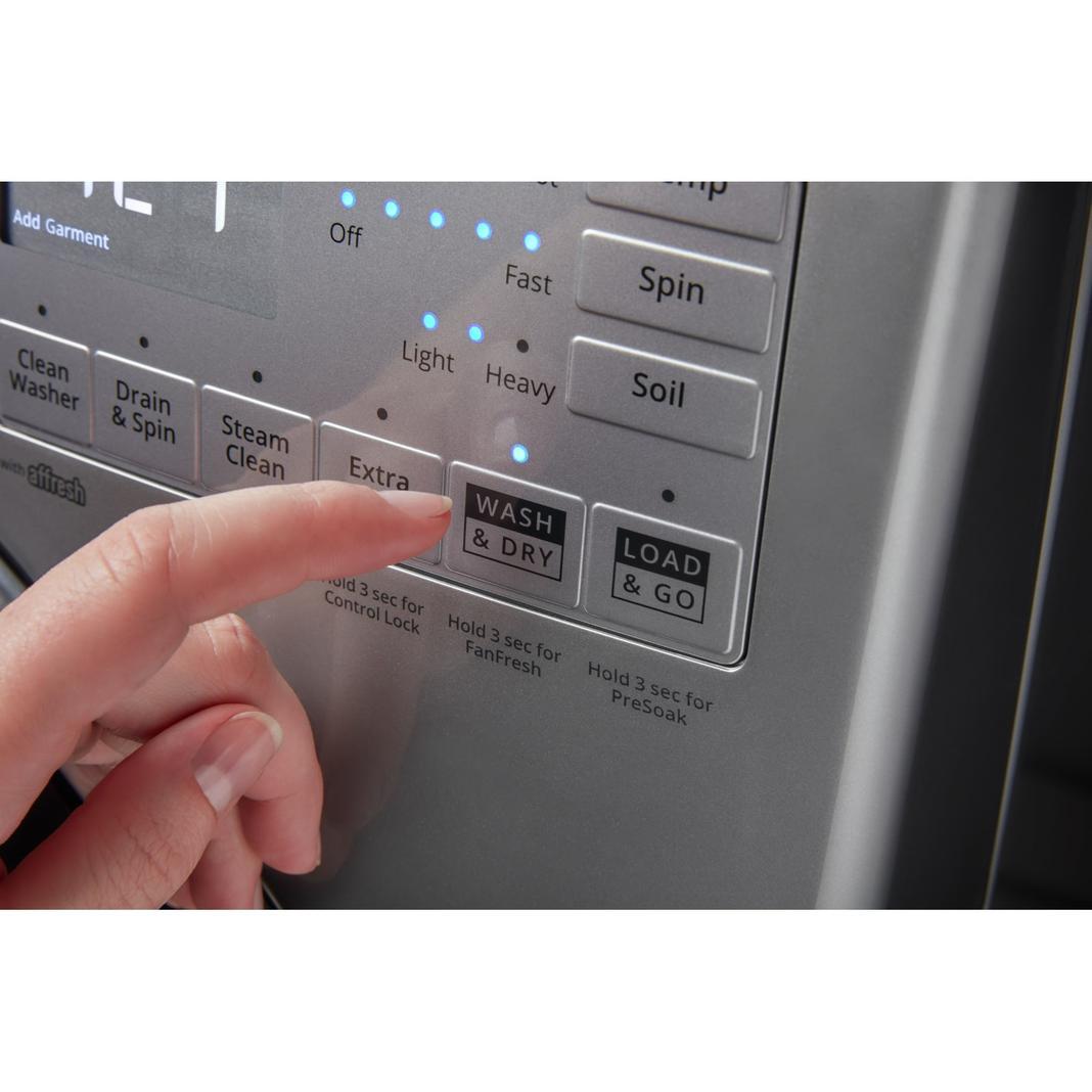 Whirlpool - 5.8 cu. Ft  Front Load Washer in Chrome Shadow - WFW8620HC