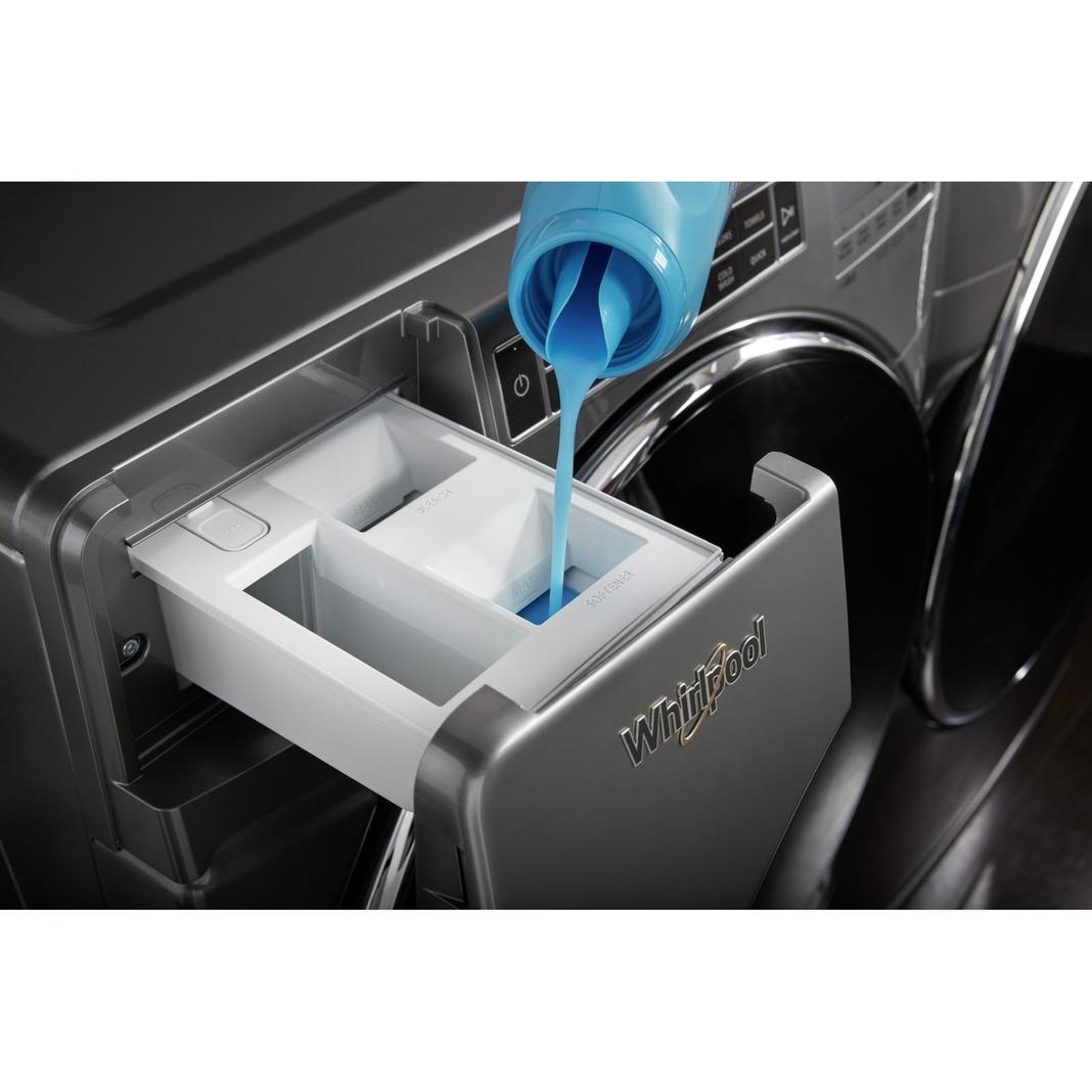 Whirlpool - 5.8 cu. Ft  Front Load Washer in Chrome Shadow - WFW8620HC