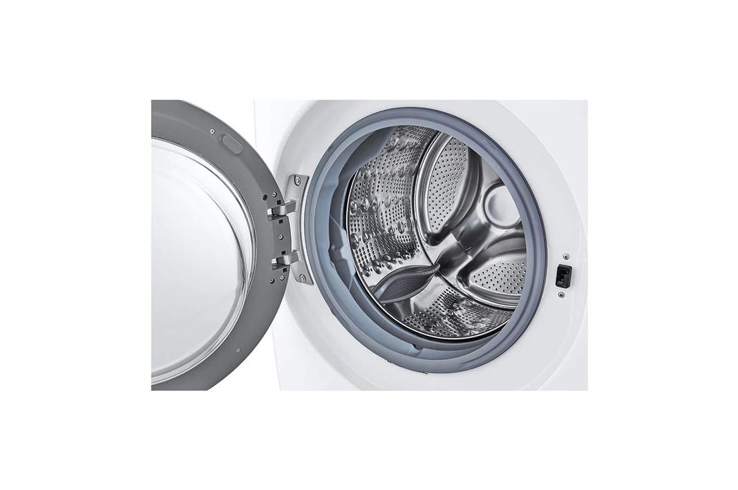 LG - 5.2 cu. Ft  Front Load Washer in White - WM3400CW