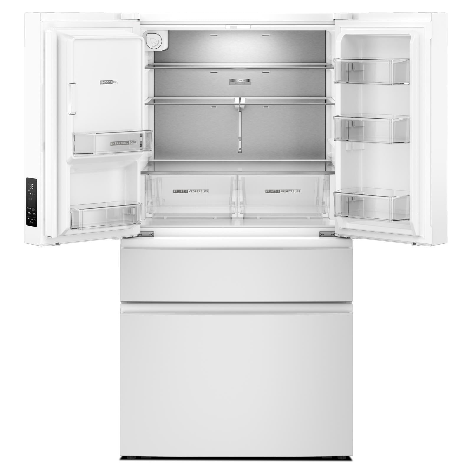Whirlpool - 36 Inch 28.9 cu. ft French Door Refrigerator in White - WRMF3736SW