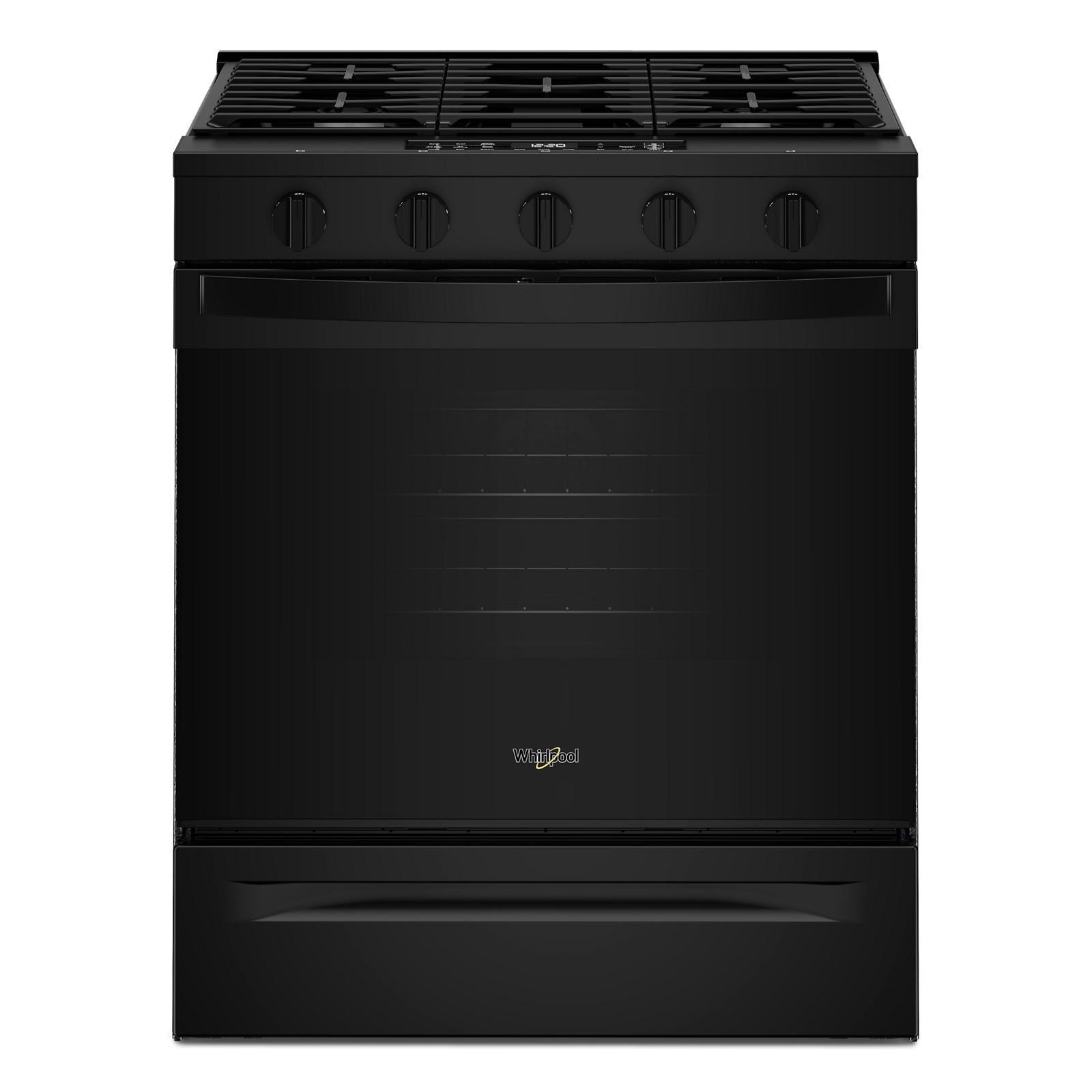 Whirlpool - 5 cu. ft  Gas Range in Black - WSGS5030SB
