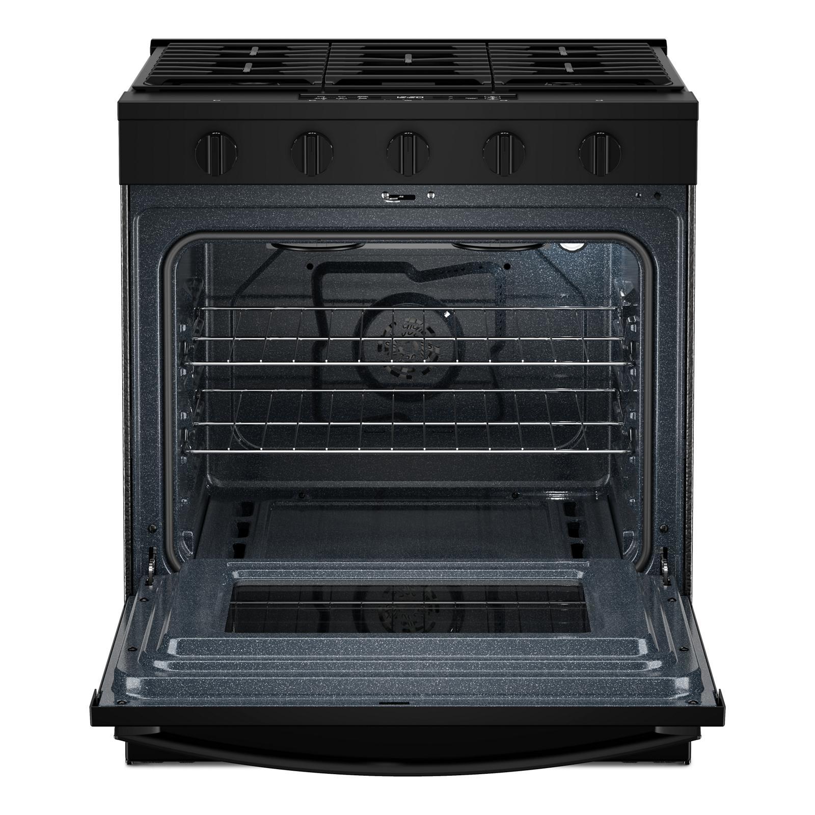 Whirlpool - 5 cu. ft  Gas Range in Black - WSGS5030SB