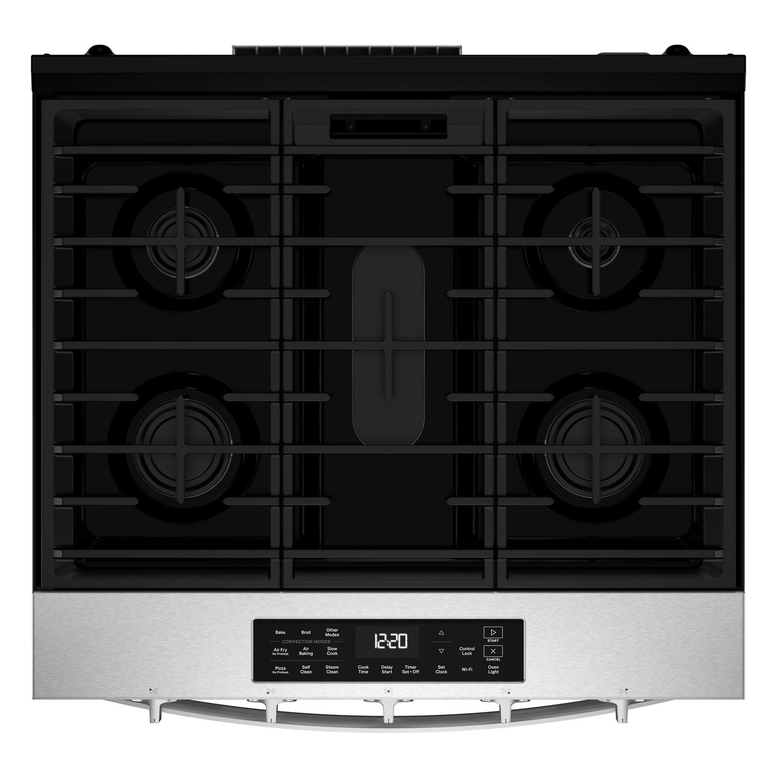 Whirlpool - 5 cu. ft  Gas Range in Stainless - WSGS5030SZ