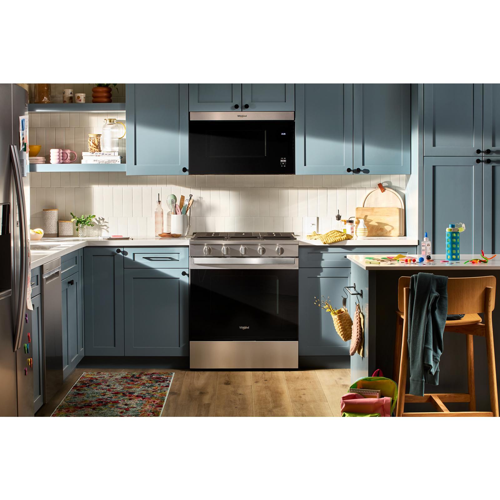 Whirlpool - 5 cu. ft  Gas Range in Stainless - WSGS5030SZ