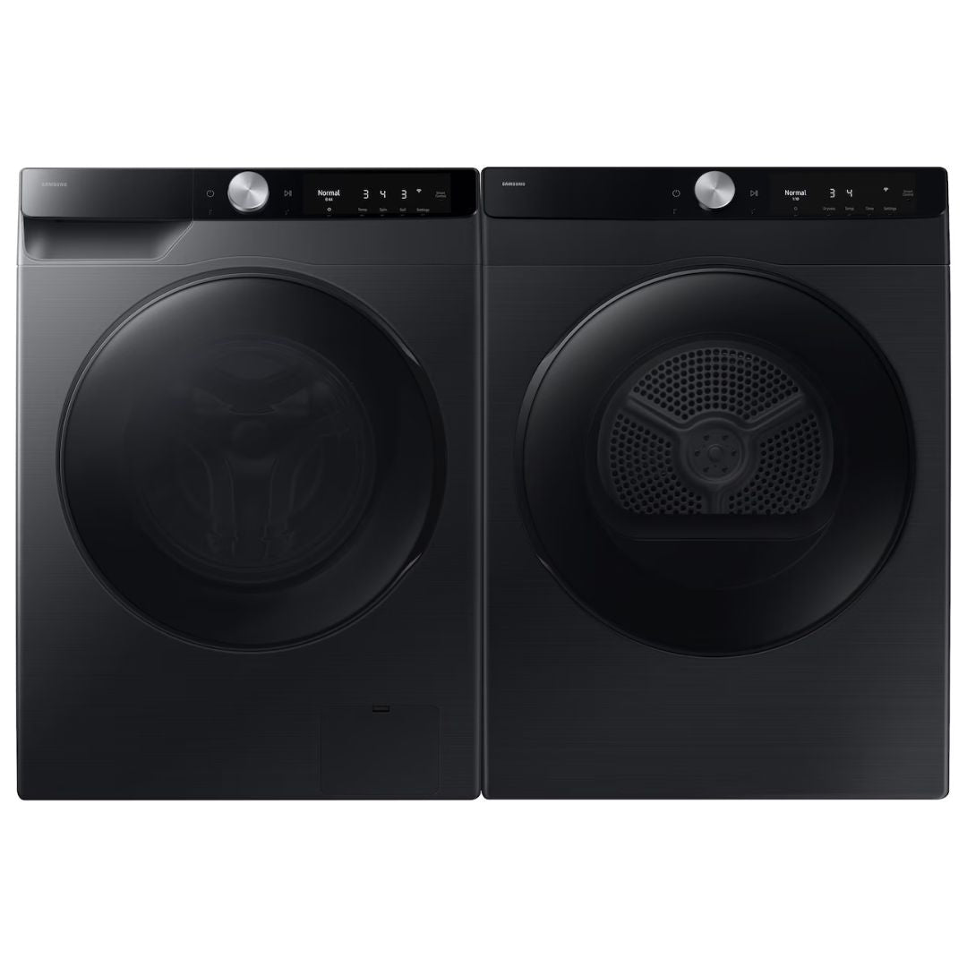 Samsung - 2.9 cu. Ft  Front Load Washer with SmartDial Control in Black - WW25FG6B34BBAC