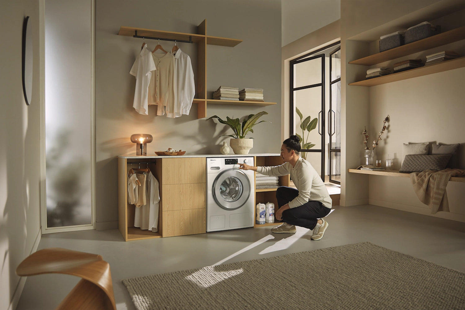 Miele - 2.3 cu. Ft  Compact Washer in White - WXF660