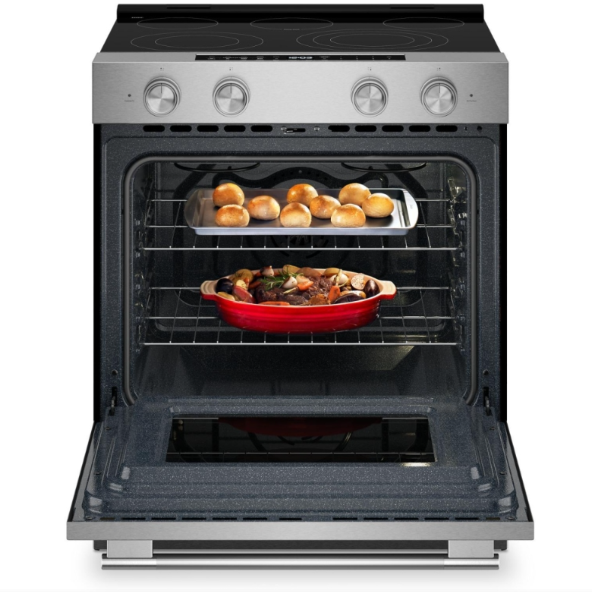 KitchenAid - 5.3 cu. ft  Electric Range in Stainless - YKSES330SPS