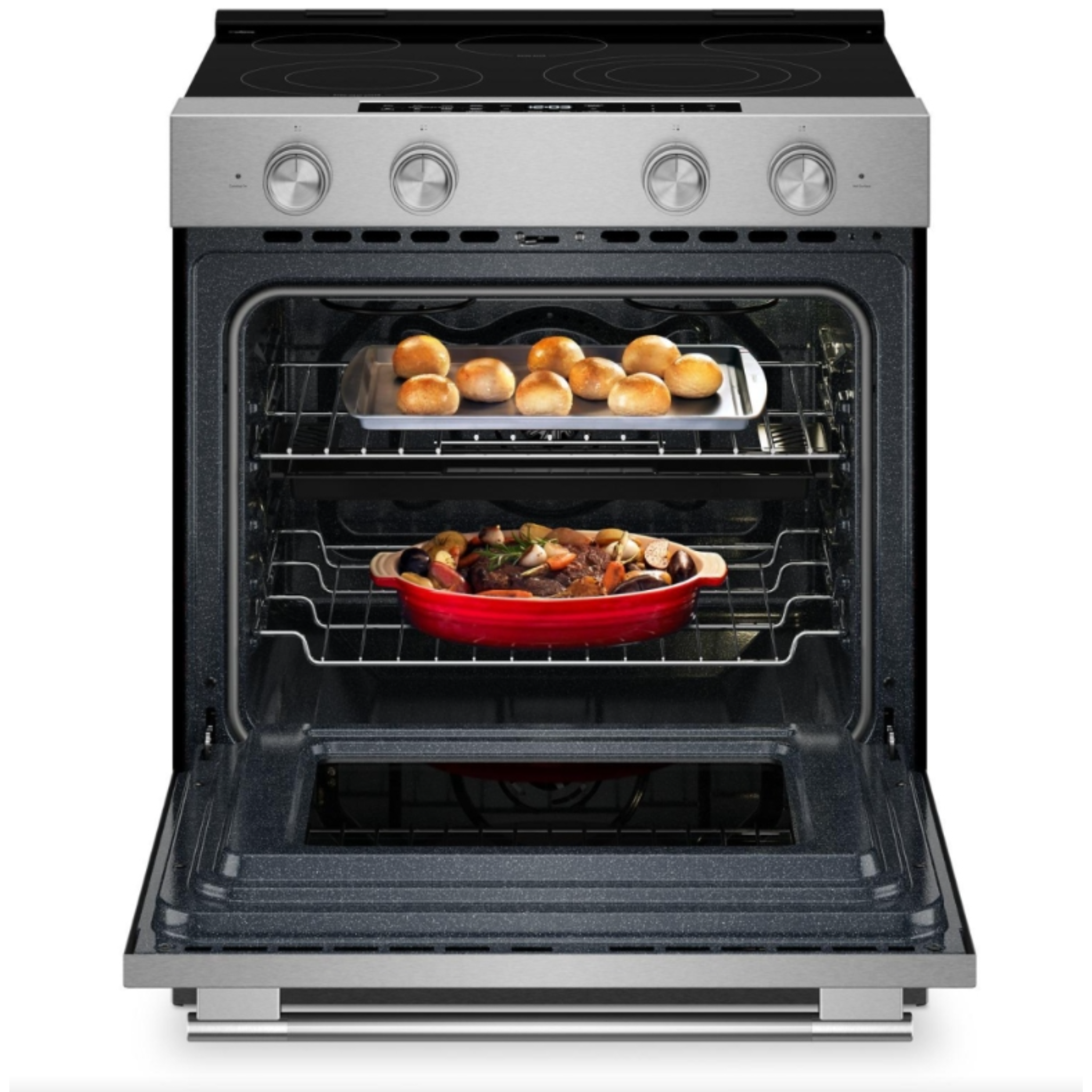 KitchenAid - 5.3 cu. ft  Electric Range in Stainless - YKSES530SPS